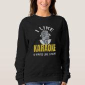 Karaoke-Geschenke| Karaoke Lovers Karaoke Night Sweatshirt (Vorderseite)