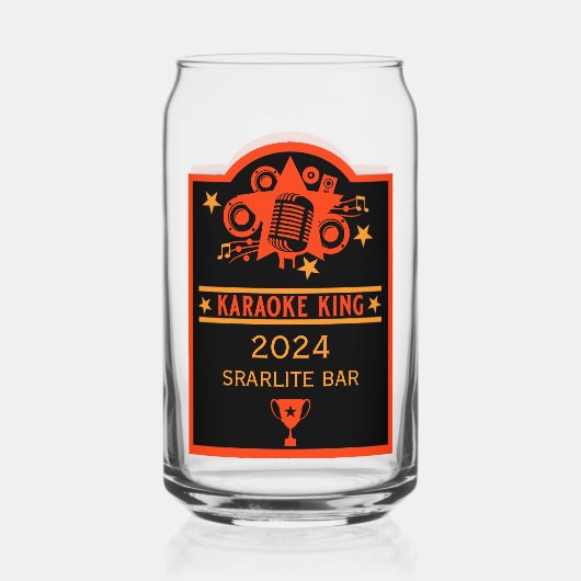 Karaoke-Gewinner Dosenglas (Vorderseite)