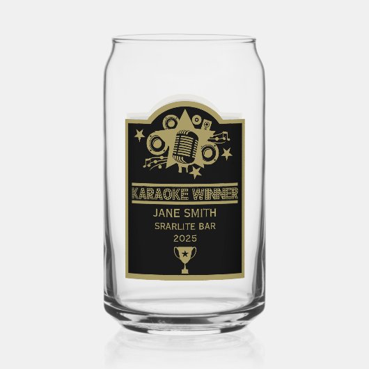 Karaoke-Gewinner Dosenglas (Rückseite)