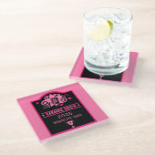 Karaoke-Gewinner Glasuntersetzer (Schrägansicht)