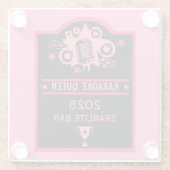 Karaoke-Gewinner Glasuntersetzer (Rückseite)