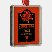 Karaoke-Gewinner Ornament Aus Metall (Rechts)