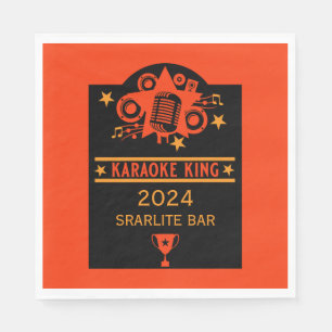 Karaoke-Gewinner Serviette