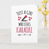 Karaoke Girl | Karaoke Lovers Karaoke Karte (Gelbe Blume)
