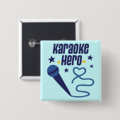 Karaoke-Held Button (Vorne & Hinten)