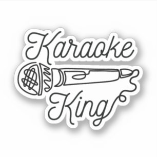 KARAOKE KING AUFKLEBER