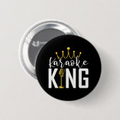 Karaoke King Funnyingers Music Makers Button (Vorne & Hinten)
