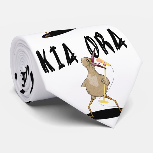 Karaoke Kiwi Krawatte (Gerollt)