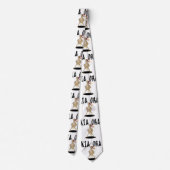 Karaoke Kiwi Krawatte (Rückseite)