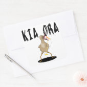 Karaoke Kiwi Quadratischer Aufkleber (Umschlag)