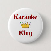 Karaoke-König Button (Vorderseite)