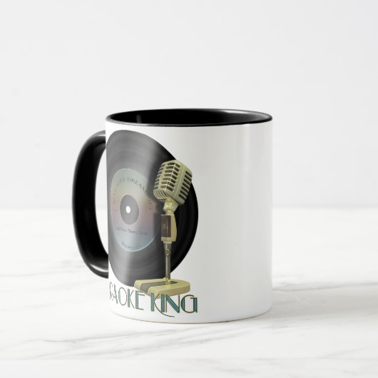 Karaoke-König Personalized Drinkware Tasse (Vorderseite Links)