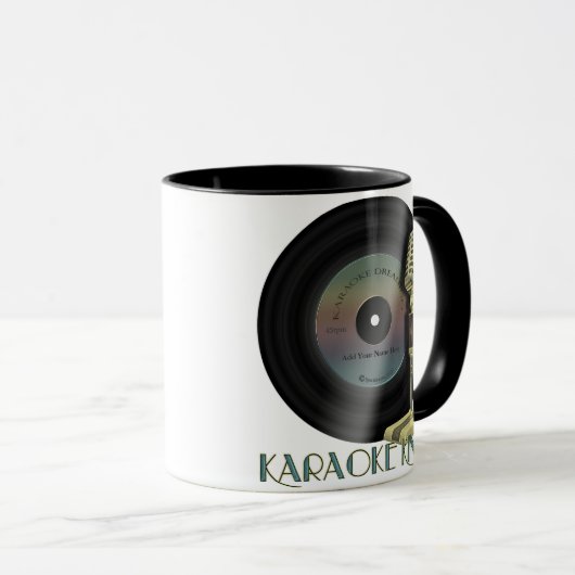 Karaoke-König Personalized Drinkware Tasse (VorderseiteRechts)