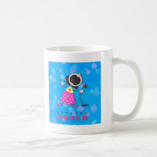 Karaoke-Königin-Gesang Kaffeetasse