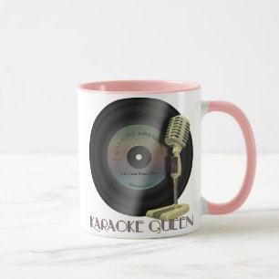 Karaoke-Königin Personalisiertes Trinkgeschirr Tasse