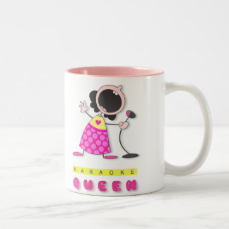 Karaoke-Königin-Tasse Zweifarbige Tasse