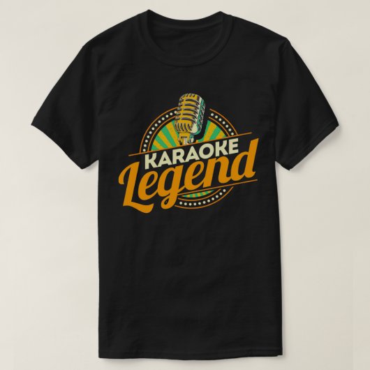 Karaoke Legend Karaoke Party Musiker Singe T-Shirt (Design vorne)