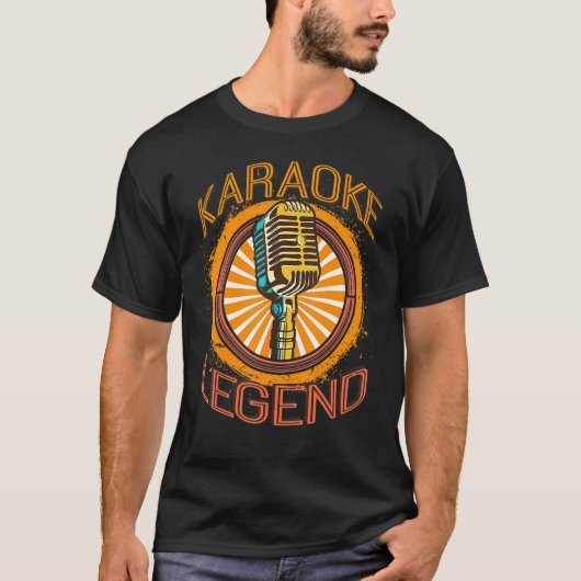 Karaoke Legend Microphone Sing Music Bar Singer Mu T-Shirt (Vorderseite)
