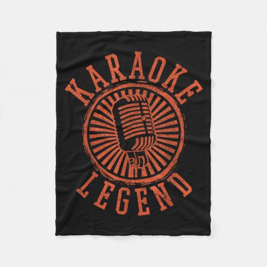 Karaoke Legend - Singing Microphone Party Singer G Fleecedecke (Vorderseite)