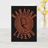 Karaoke Legend - Singing Microphone Party Singer G Karte (Gelbe Blume)