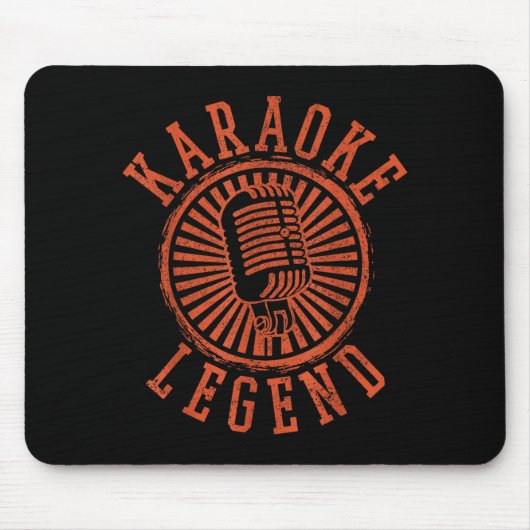Karaoke Legend - Singing Microphone Party Singer G Mousepad (Vorne)