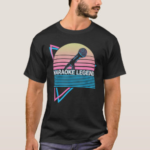 Karaoke-Legende Karaoke-Legende Sänger Retro T-Shirt