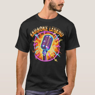 Karaoke-Legende Mikrofon Lightning Vintage T-Shirt