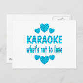 KARAOKE LIEBE POSTKARTE (Vorne/Hinten)