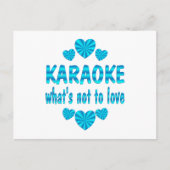 KARAOKE LIEBE POSTKARTE (Vorderseite)