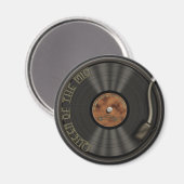 Karaoke LP Vinyl Record Magnet (Vorderseite/Rückseite)