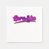 Karaoke Microphone Mic Singmusik Song-Geschenk Serviette (Vorderseite)