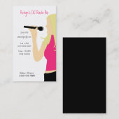 Karaoke Music DJ Service Business Card Visitenkarte (Vorne/Hinten)