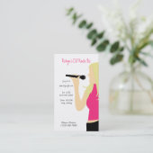 Karaoke Music DJ Service Business Card Visitenkarte (Stehend Vorderseite)