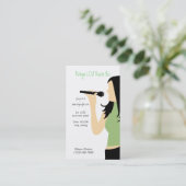 Karaoke Music DJ Service Business Card Visitenkarte (Stehend Vorderseite)