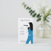 Karaoke Music DJ Service Business Card Visitenkarte (Stehend Vorderseite)