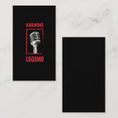 Karaoke-Musik-Geschenk singen Visitenkarte (Vorne/Hinten)