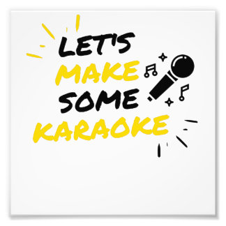 Karaoke-Musikmikrofon Fotodruck