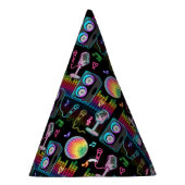 Karaoke Neon Glow Singing Music Party Partyhütchen (Rechts)