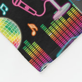 Karaoke Neon Glow Singing Musikparty Fleecedecke (Ecke)