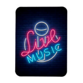 Karaoke Neon Lighting Kurved Word Art Text Magnet (Vertikal)