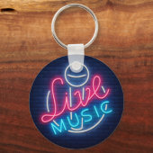 Karaoke Neon Lighting Kurved Word Art Text Schlüsselanhänger (Vorderseite)