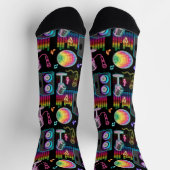 Karaoke-Neon-Sing-Musikparty Socken (Oben)