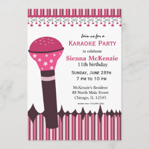 Karaoke Nights Einladung
