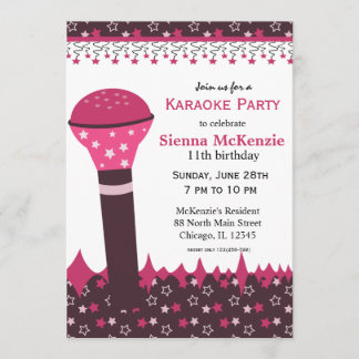 Karaoke Nights Einladung