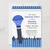 Karaoke Nights Einladung (Vorderseite)