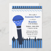 Karaoke Nights Einladung (Vorne/Hinten)