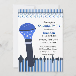 Karaoke Nights Einladung