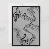 Karaoke Nite Birthday Einladungskarte (Rückseite)