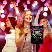 Karaoke Party Birthday Einladung