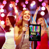 Karaoke Party Birthday Einladung